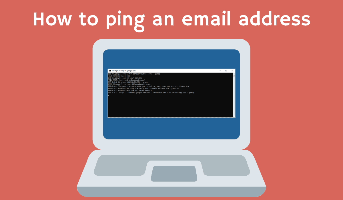How to ping an email address